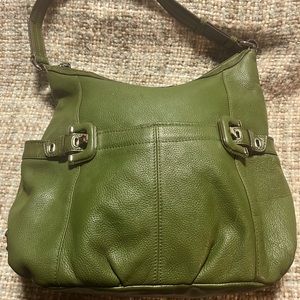Tignanello Forest Green shoulder bag